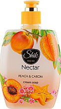 Гель-мило рідке "Персик і карамболь", у полімерній пляшці - Шик Nectar — фото N1