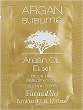 Духи, Парфюмерия, косметика Эликсир с Аргановым маслом - Farmavita Argan Sublime Elexir (пробник)