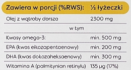 Пищевая добавка "Омега 3", 500 мг, со вкусом лимона, для детей - Osavi Tran Norweski Kids  — фото N4