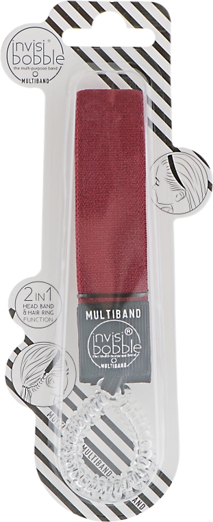 Багатофункціональна пов'язка для волосся - Invisibobble Multiband Red-y To Rumble