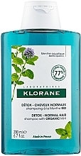 Парфумерія, косметика Шампунь-детокс - Klorane Anti-Pollution Detox Shampoo With Aquatic Mint