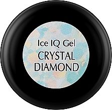 Низькотемпературний гель прозорий з блискітками - PNB UV/LED Ice IQ Gel Crystal Diamond — фото N2