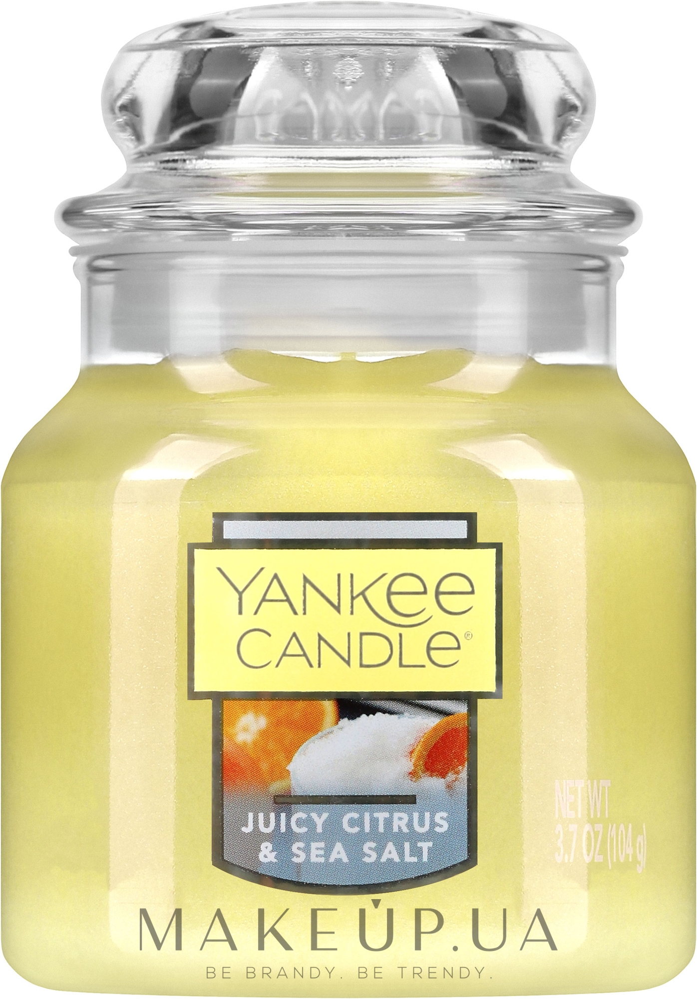 Ароматическая свеча в банке "Сочный цитрусовый и морская соль" - Yankee Candle Juicy Citrus & Sea Salt — фото 104g