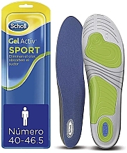 Гелевые стельки мужские для обуви - Scholl Gel Activ Sport Men 40-46.5 — фото N1