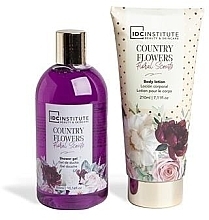 Набор - IDC Institute Country Flowers (sh/gel/300ml + b/lot/210ml) — фото N2