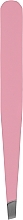 Пинцет профессиональный скошенный, розовый - Beauty LUXURY — фото N1