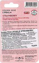 Бальзам для губ "Клубника" - Golden Rose Lip Balm Strawberry SPF15 — фото N2