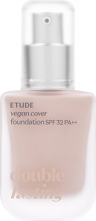 Тональная основа - Etude House Double Lasting Vegan Cover Foundation SPF 32 PA++ 