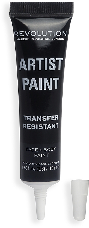 Грим для обличчя й тіла, чорний - Makeup Revolution Artist Collection Artist Face & Body Paint Black — фото N2