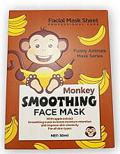 Тканинна маска "Мавпа" - Wokali Animal Monkey Smoothing Face Mask — фото N1
