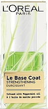 Базове покриття для нігтів з перцевою м'ятою - Loreal Paris Le Base Coat Strengthening Nail Polish — фото N2