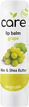 Парфумерія, косметика Бальзам для губ "Виноград" - Quiz Cosmetics Lip Balm Care Grape Aloe & Shea Butter
