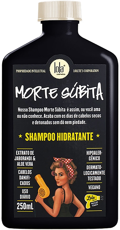 Зволожувальний шампунь для волосся - Lola Cosmetics Morte Subita Moisturizing Shampoo — фото N1