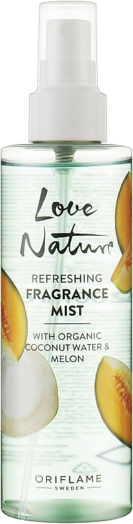 Спрей для тіла з ароматом кокоса та дині - Oriflame Love Nature Refreshing Fragrance Mist — фото N1