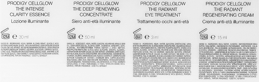Набір для догляду за обличчям - Helena Rubinstein Prodigy Cellglow (conc/50ml + essence/30ml + balm/3ml + cr/15ml + pouch) — фото N3