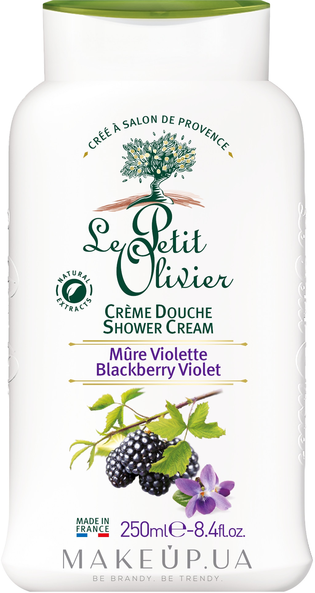 Крем для душа "Ежевика и Фиалка" - Le Petit Olivier Shower Cream Blackberry Violet — фото 250ml