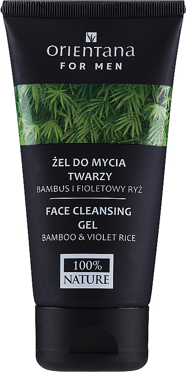Гель для вмивання обличчя "Бамбук і фіолетовий рис" - Orientana For Man Face Cleansing Gel — фото N1