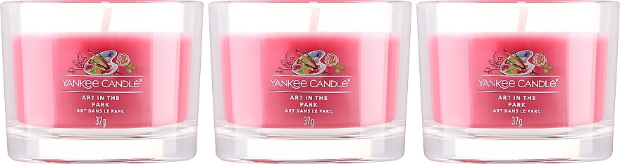 Набор - Yankee Candle Singnature Art in the Park (3xcandle/37g) — фото N2