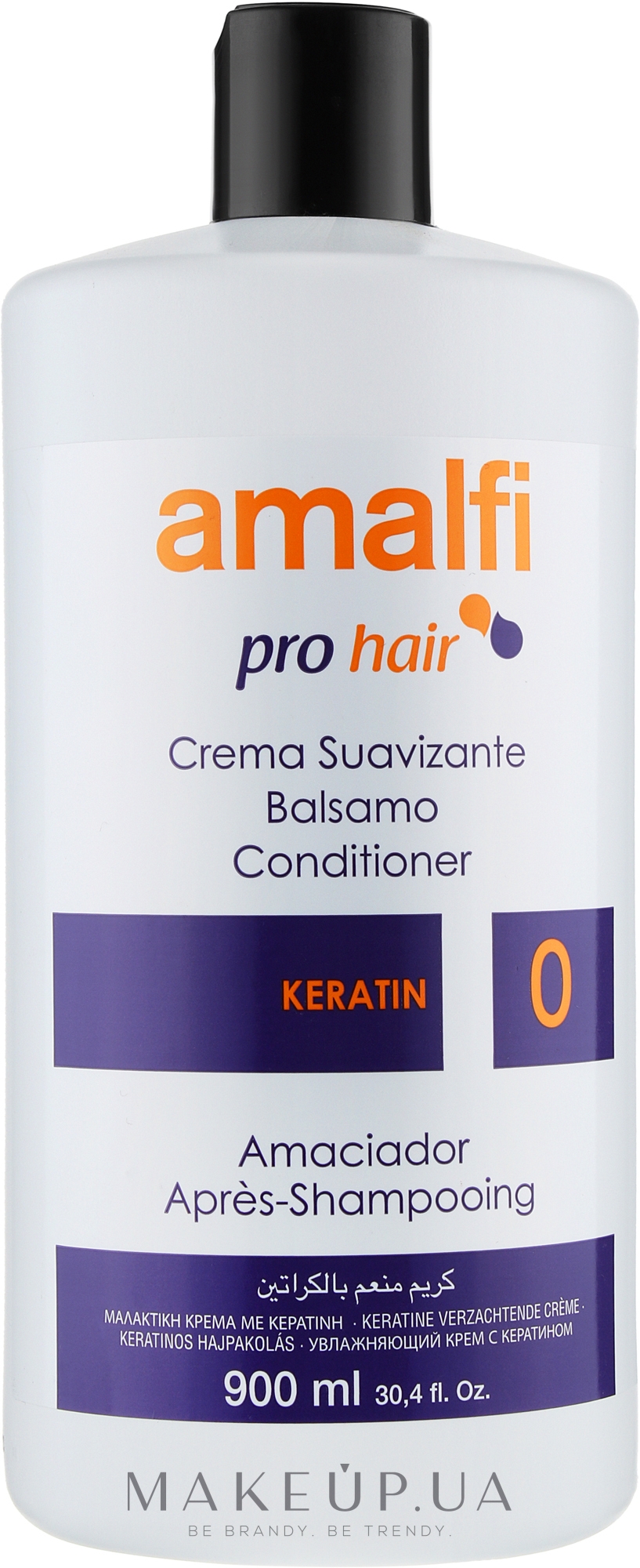 Бальзам-кондиционер для волос - Amalfi Pro Hair Keratin — фото 900ml