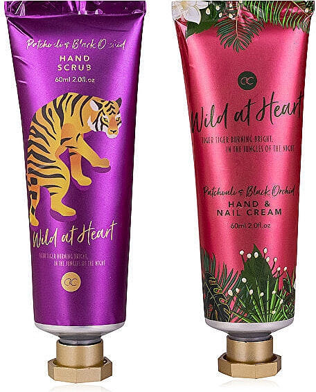 Набор - Accentra Wild at Heart hand Care Gift Set (h/scr/60ml + h/cr/60ml + bag) — фото N2