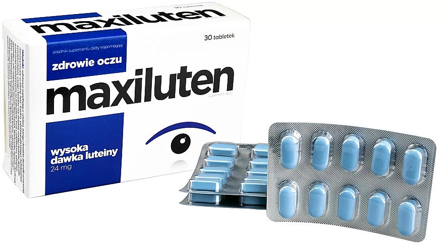 Пищевая добавка в таблетках - Aflofarm Maxiluten — фото N2