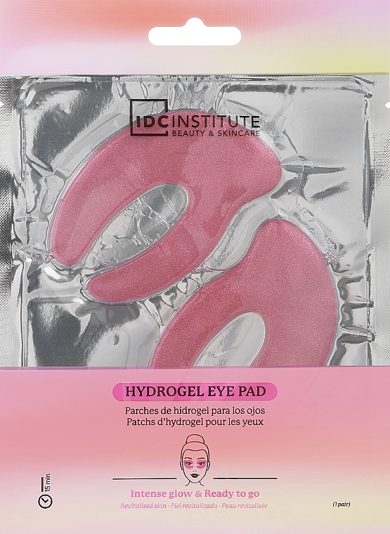 Гидрогелевые патчи для кожи вокруг глаз с блестками - IDC Institute C Shaped Glitter Hydrogel Eye Pad Pink  — фото N1