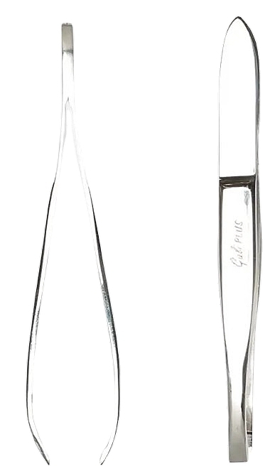 Пінцет для брів, прямий - Galiplus Chromed Hair Removal Tweezers — фото N1