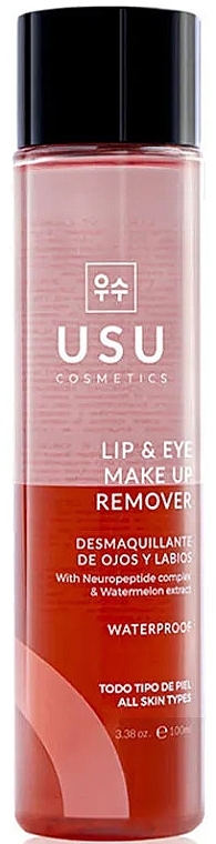 Засіб для зняття макіяжу з губ і шкіри навколо очей - Usu Cosmetics Lip&Eye Make Up Remover — фото N1