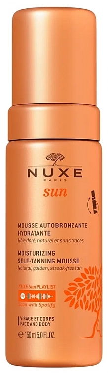 Увлажняющий мусс для автозагара - Nuxe Sun Moisturizing Self-Tanning Mousse — фото N1