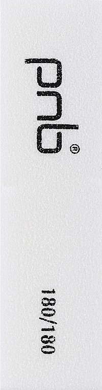 Баф-брусок для ногтей 180/180 White, прямоугольный - PNB — фото N1