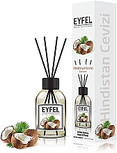 Парфумерія, косметика УЦІНКА! Аромадифузор "Кокос" - Eyfel Perfume Reed Diffuser Coconut *