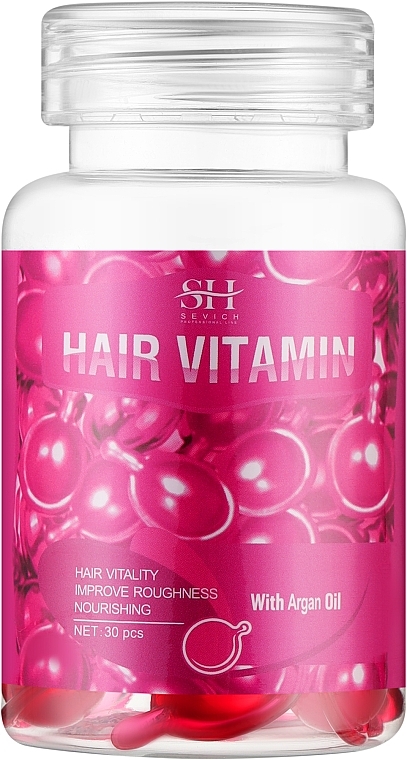 Капсули для волосся "Зволоження та дзеркальне сяйво" - Sevich Hair Vitamin With Argan Oil — фото N1