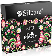 Духи, Парфюмерия, косметика Набор - Silcare Flexy Folk Power Set (nail/polish/4x4.5g)