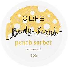 Духи, Парфюмерия, косметика Скраб для тела "Персиковый сорбет" - O.life Body Scrub Peach Sorbet