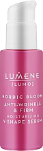 Укрепляющая и подтягивающая сыворотка для лица - Lumene Lumo Nordic Bloom Anti-wrinkle & Firm Moisturizing V-Shape Serum — фото N1