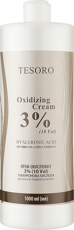 Крем-окислитель 3% - Moli Cosmetics Tesoro Oxidizing Cream 10 Vol — фото N1