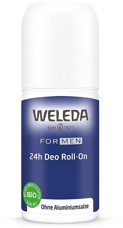 Дезодорант для чоловіків "24 години" - Weleda 24h Deodorant Roll-On For Men — фото N1