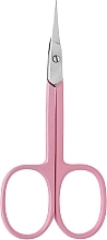 Ножницы для кутикулы, цветная ручка pink - Merci — фото N1