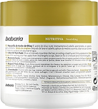Маска для волосся з оливковою олією - Babaria Detangling Hair Mask With Olive Oil — фото N3