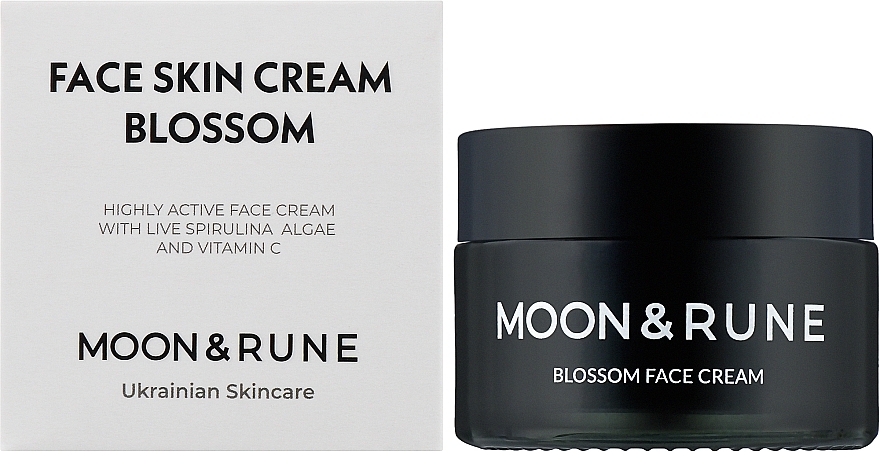 Високоактивний крем для обличчя "Blossom" з тропічними водоростями - Moon&Rune Face Cream — фото N3