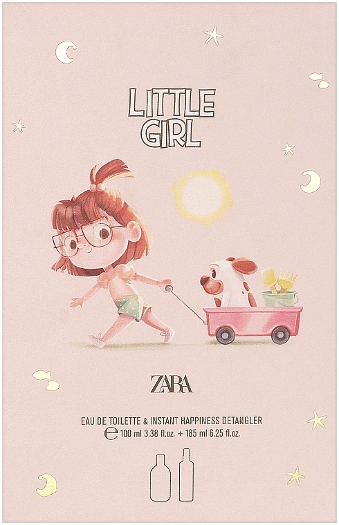Zara Little Girl - Набір (edt/100ml + h/spray/185ml) — фото N1