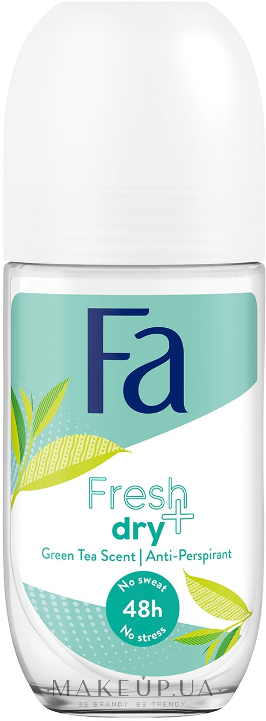 Дезодорант роликовый "Зеленый чай" - Fa Fresh & Dry Deodorant Roll-On — фото 50ml