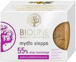 Мило алеппське з лавровою олією 55% - Bioline Aleppo Soap — фото N1