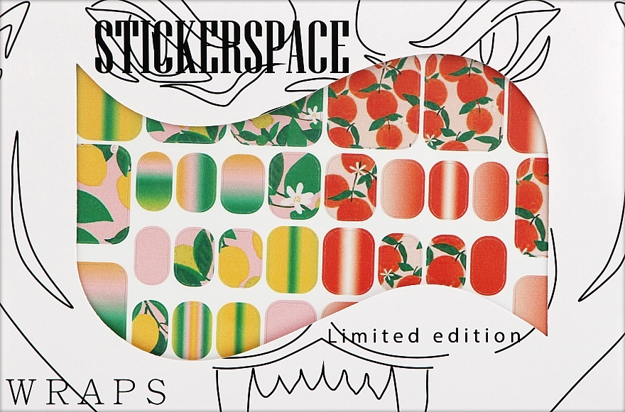 Дизайнерські наклейки для педикюру "Sicilia pedi" - StickersSpace — фото N1