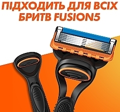Сменные кассеты для бритья, 2 шт. - Gillette Fusion — фото N5