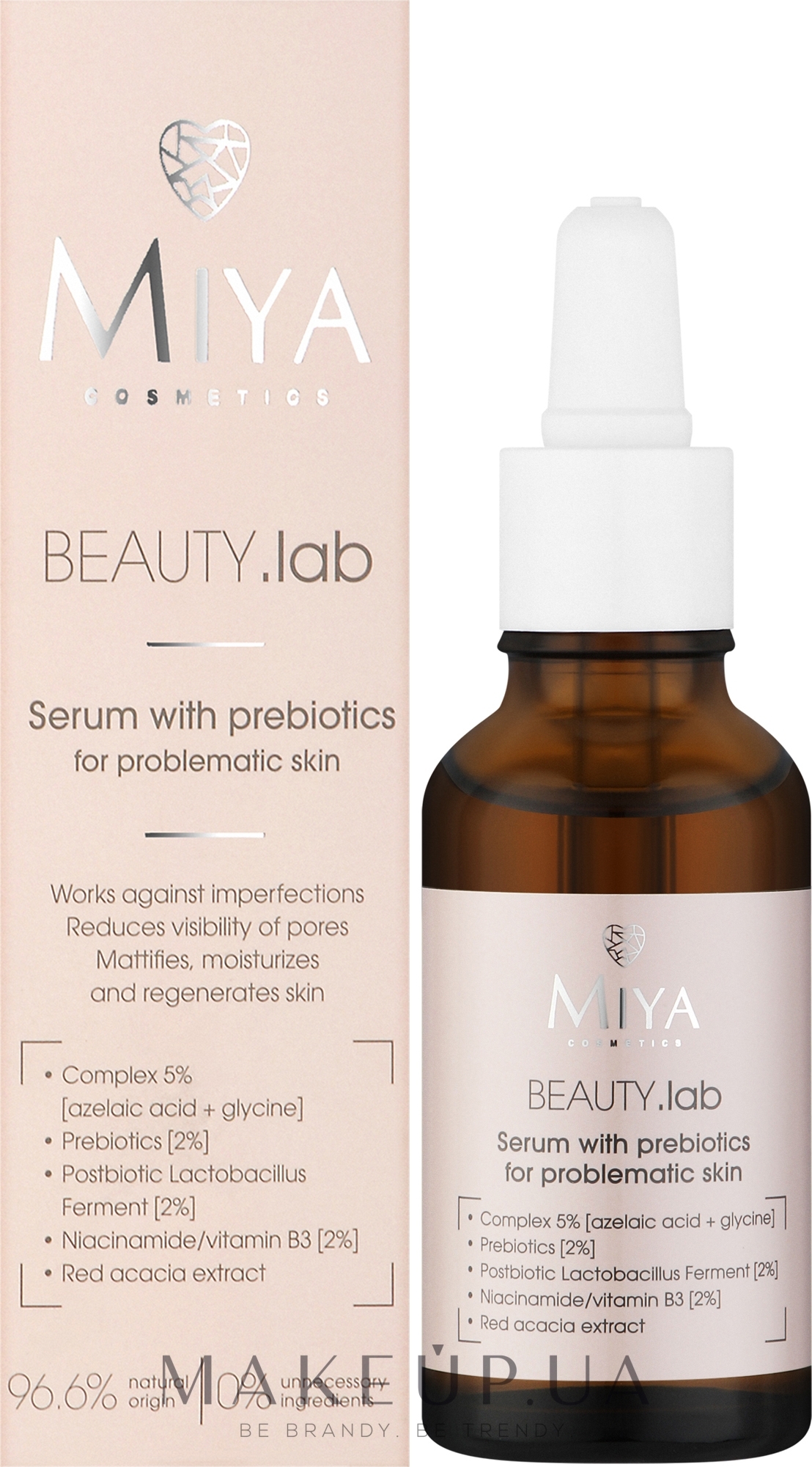 Miya Cosmetics Beauty Lab Serum With Prebiotics For Problem Skin - Miya Cosmetics Beauty Lab Serum With Prebiotics For Problem Skin — фото 30ml