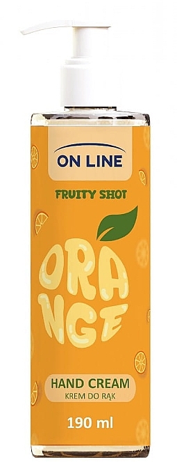 Крем для рук "Orange" - On Line Fruity Shot Hand Cream — фото N1