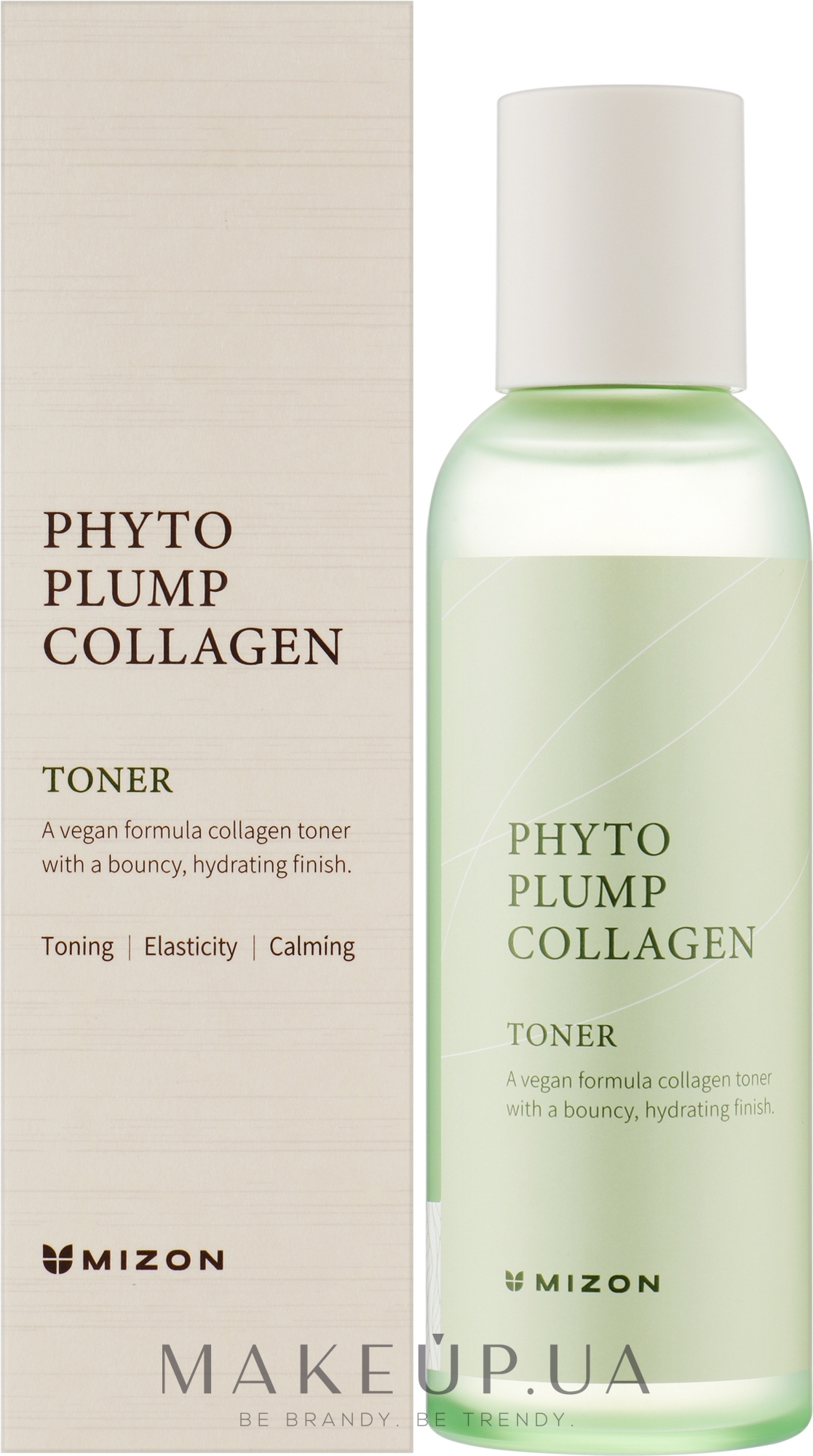 Успокаивающий веганский тоник с фитоколлагеном - Mizon Phyto Plump Collagen Toner — фото 150ml