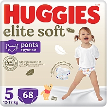 Підгузки-трусики Elite Soft Pants 5 (12-17 кг), 68 шт. - Huggies — фото N1