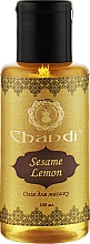 Масажна олія "Кунжут і Лимон" - Chandi Body Massage Oil — фото N3